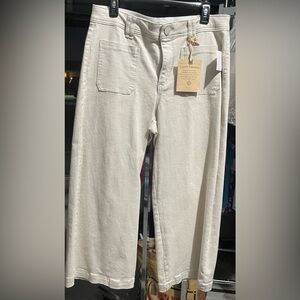 Democracy Cream Wide-Leg Pants